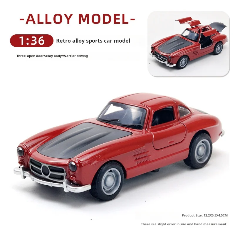 Mercedes Classic Car Alloy Car Diecast Model  Toy Car Central Control Ornaments Children Toy Gift