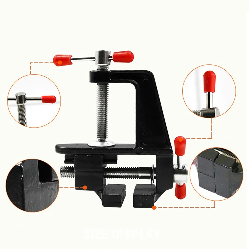 1Pc Mini Bench Vise Aluminum Durable Small Table Bench Vise Clamp Tool Vice Work-Bench For Carpentry DIY Woodworking Tools