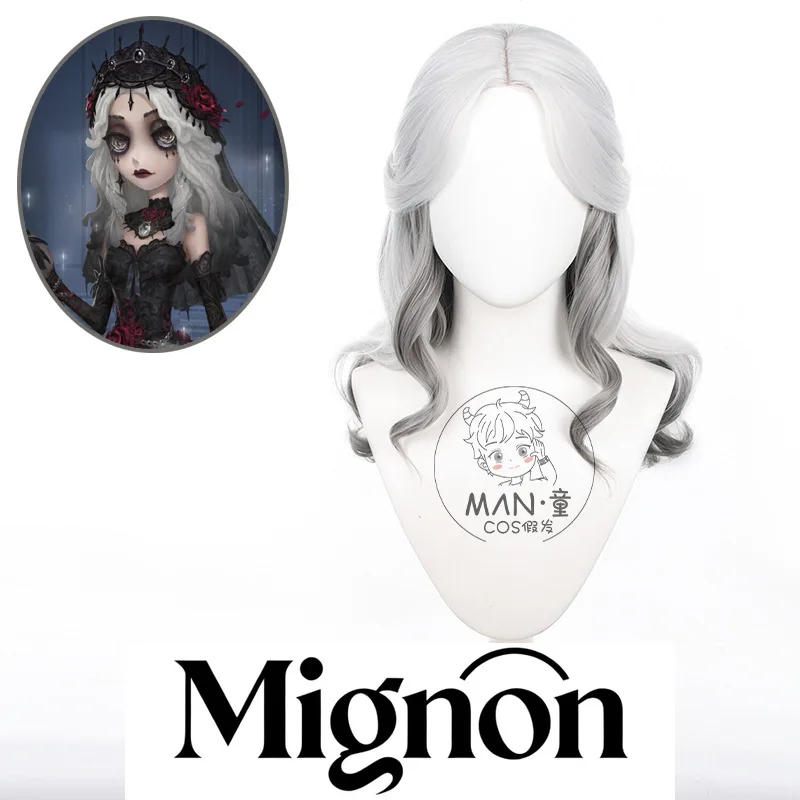 Identity V Long Night cosplay wig psychologist witch night simulation scalp Halloween gift