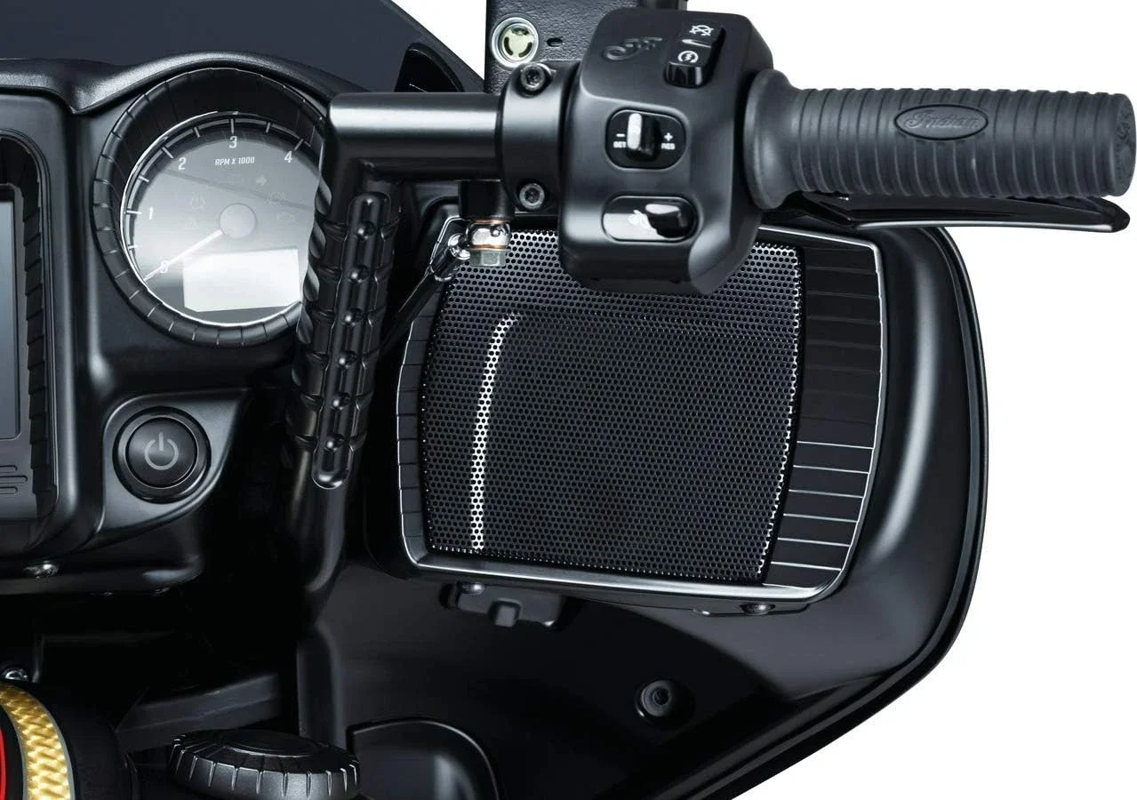 

Motorcycle Speaker Covers For Indian Chieftain Dark Horse Black Aztec Grills Heavy Duty Protection Custom Upgrade