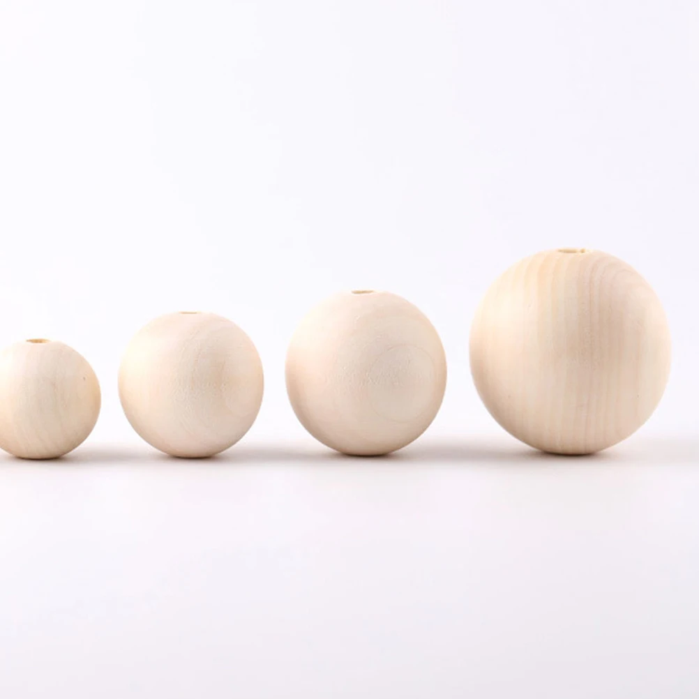 

200Pcs Natural Wooden Beads Bulk Spacer for Bracelet Necklace Making DIY Jewelry Craft Supplies Wooden Beads for Carfts