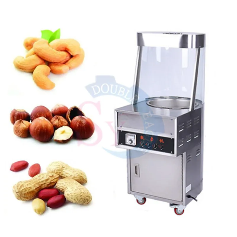 ماكينة تحميص حبوب الصويا الكهربائية العمودية/آلة خبز بذور البطيخ والفول السوداني المحمص/معدات تحميص حبوب البن والمكسرات