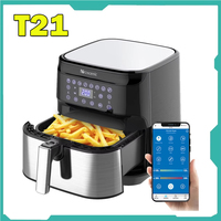 Proscenic T21 Smart Air Fryer App & Alexa Control XL 5. 8Qt 1700 Watt Electric Air Fryers Oven & Oilless Cooker 8 Co