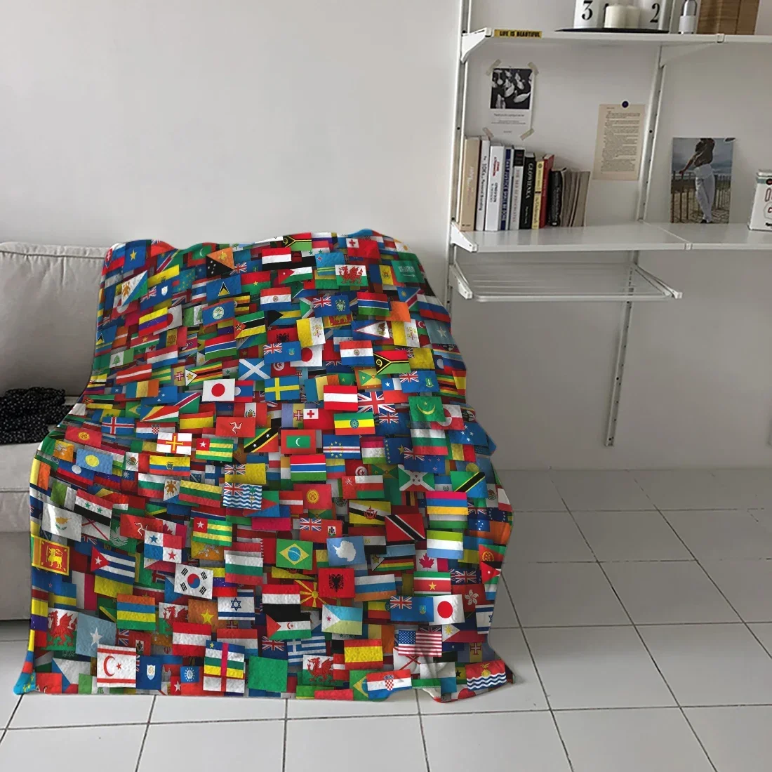 Flags Of All Countries Of The World Throw Blanket Warm Microfiber Blankets For Beds Home Decor