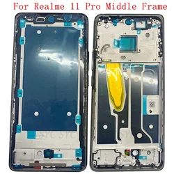 Middle Frame Housing LCD Bezel Plate For Realme 11 Pro+ 11 Pro Phone Metal LCD Frame Repair Parts