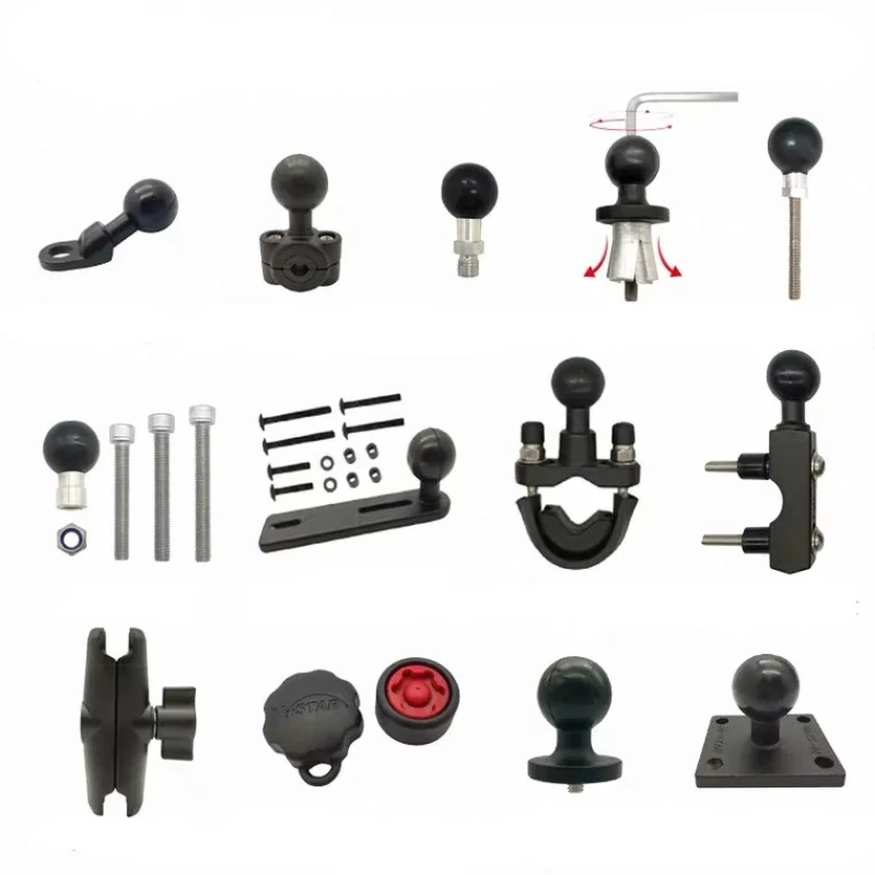 1 inch  Ball Mount Accessories For Car Motorcycle Gopro Quadlock Ram Bracket