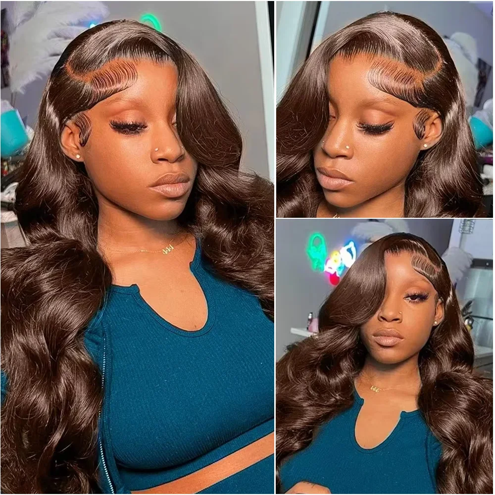 Perruque Lace Front Wig Body Wave brésilienne naturelle, cheveux naturels, 13x4, 30 36 pouces, 13x6, HD, Transparent, pour femmes