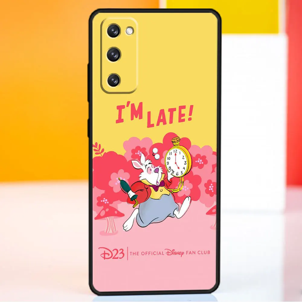 Disney Alice in Wonderland Case For Samsung Galaxy S24 S23 S22 S21 S20 FE Ultra S10 Plus Note 20Ultra 10Plus Cover