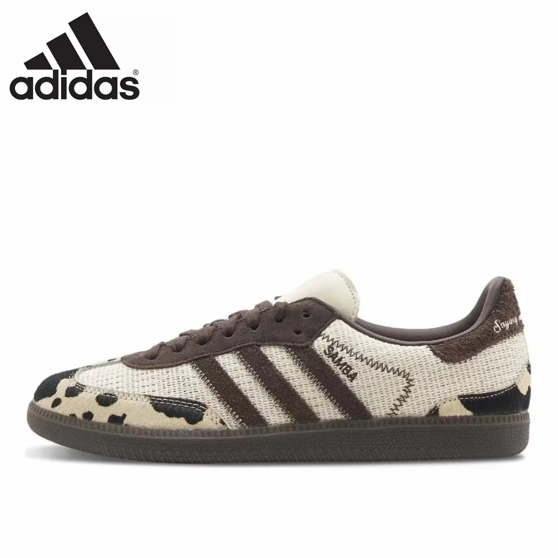 Adidas Samba OG notitle Cow Print German Training Shoes Retro Versatile Sports and Casual Board Shoes sneakers