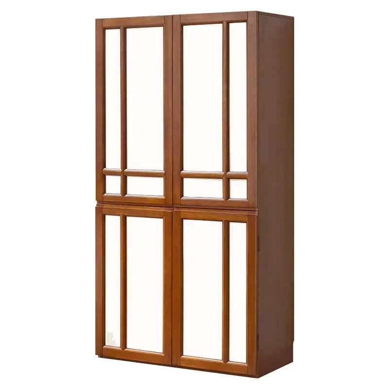 

refrigerator cabinet integrated, medieval locker against the wall, small apartment snack cabinet, solid wood high cabinet