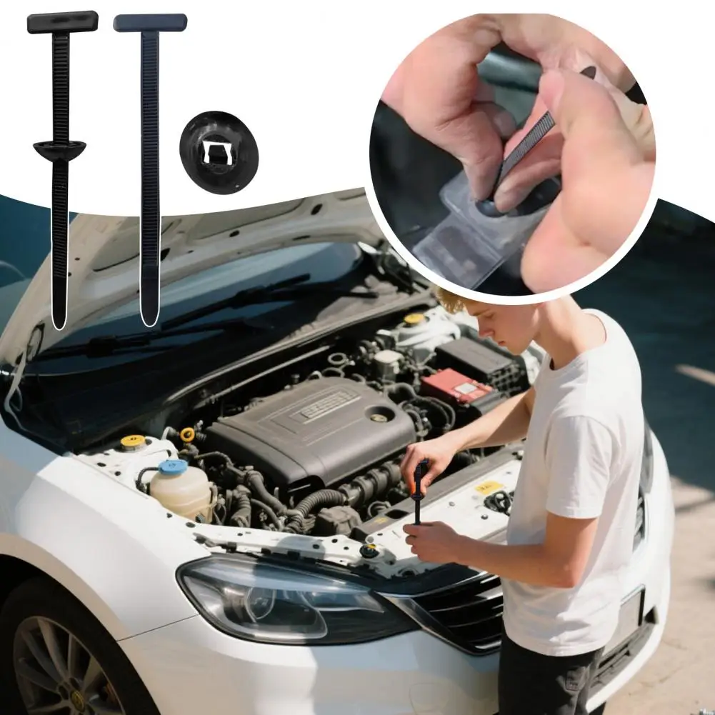 Cinghie per cavi in nylon ad alta resistenza Accessori per la protezione del rivestimento del bagagliaio Fibbie per fascette in nylon resistenti ai raggi UV per cavi di fissaggio