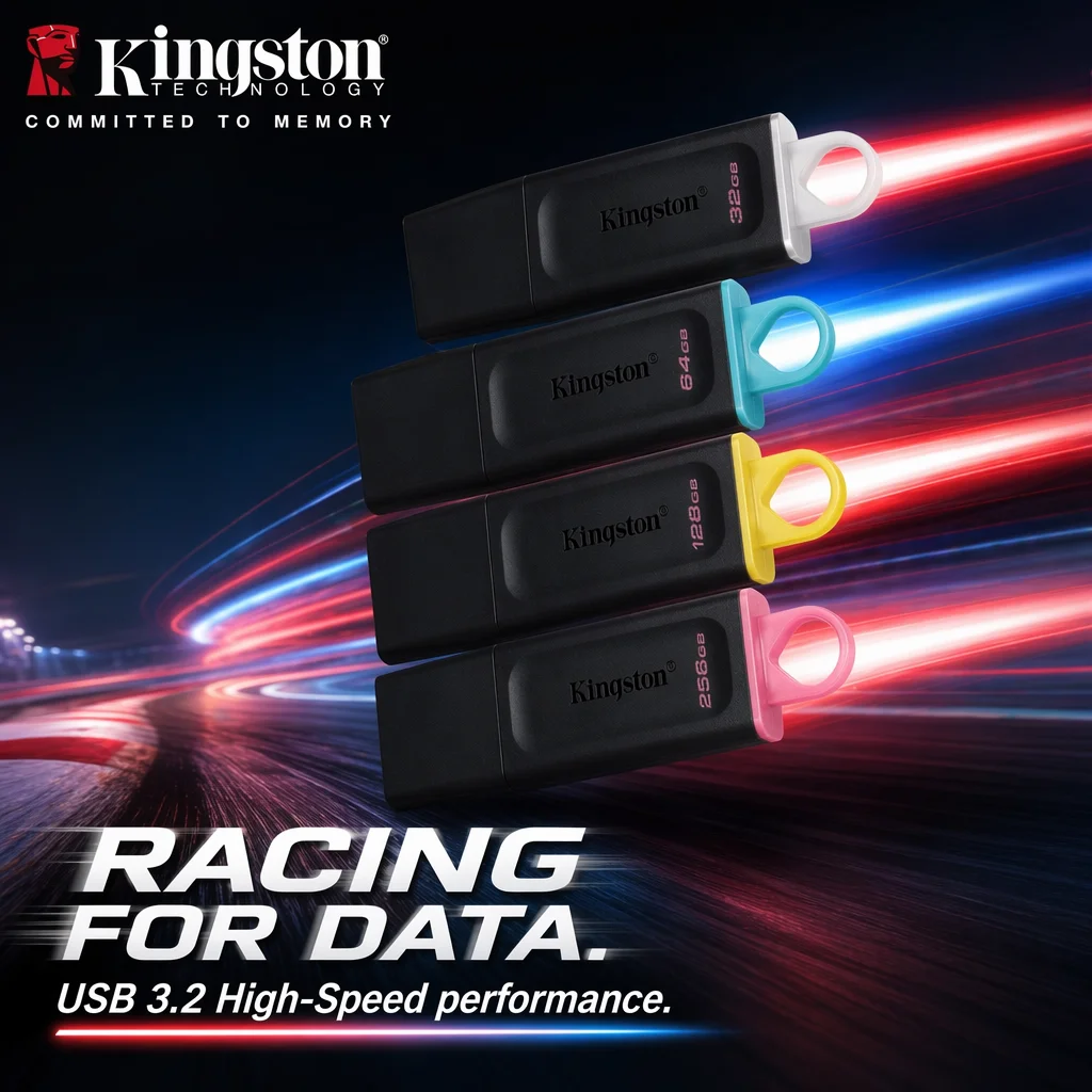 Unidad Flash USB 3.2 Gen1 Kingston DTX de 64 GB, 128 GB, 256 GB, Memoria USB Portátil para Computadora Portátil, PC y Computadora de Escritorio