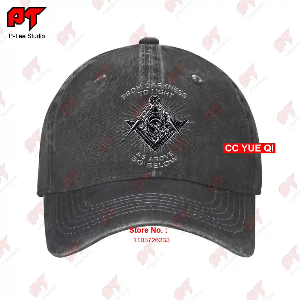 New Limited As Above So Below Masonic Freemason Baseball Caps Truck Cap YO65