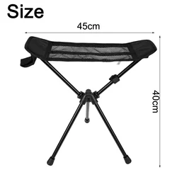 Camping Chair Foot Rest With Storage Bag Chair Leg Rest Travel Fishing Foldable Chair Stool Picnic Fish Tackle Accessories Tools