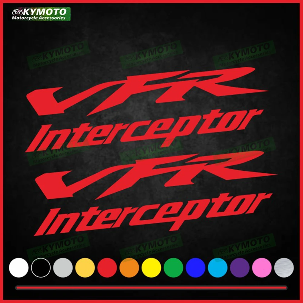 For Honda VFR Interceptor motorcycle accessories decals fairing windshield helmet fuel tank engine logo reflective sticker