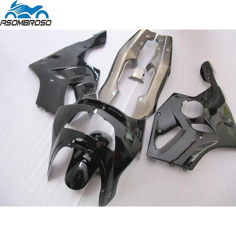 Customize Painting Bodyworks for Kawasaki Ninja ZX6R fairing kit 1994-1997 black plastic fairing set zx6r 94 95 96 97 24