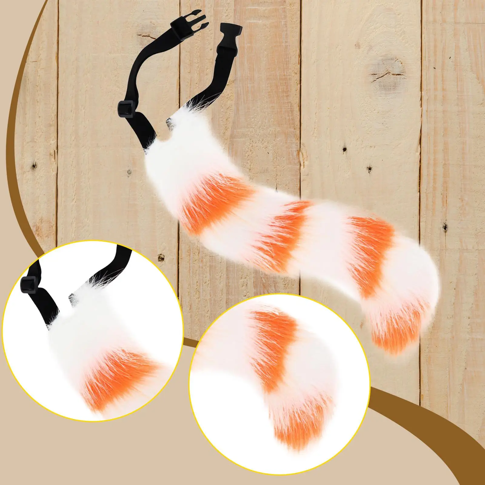 Faux Animals Tail Cosplay Prop Cute for New Year Stage Performance Halloween