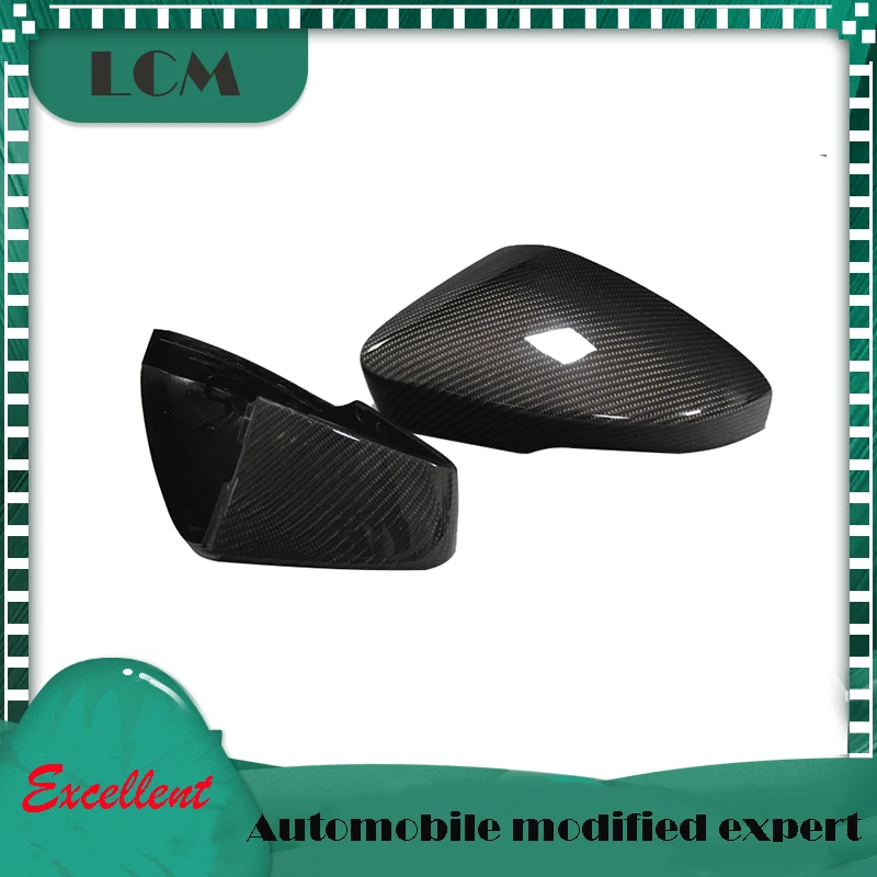 ABS+Carbon Fiber Replacement Style Mirror Cover for Skoda Superb 2015 2016 2017 2018 2019 2020 Body Side Rearview Caps Protector