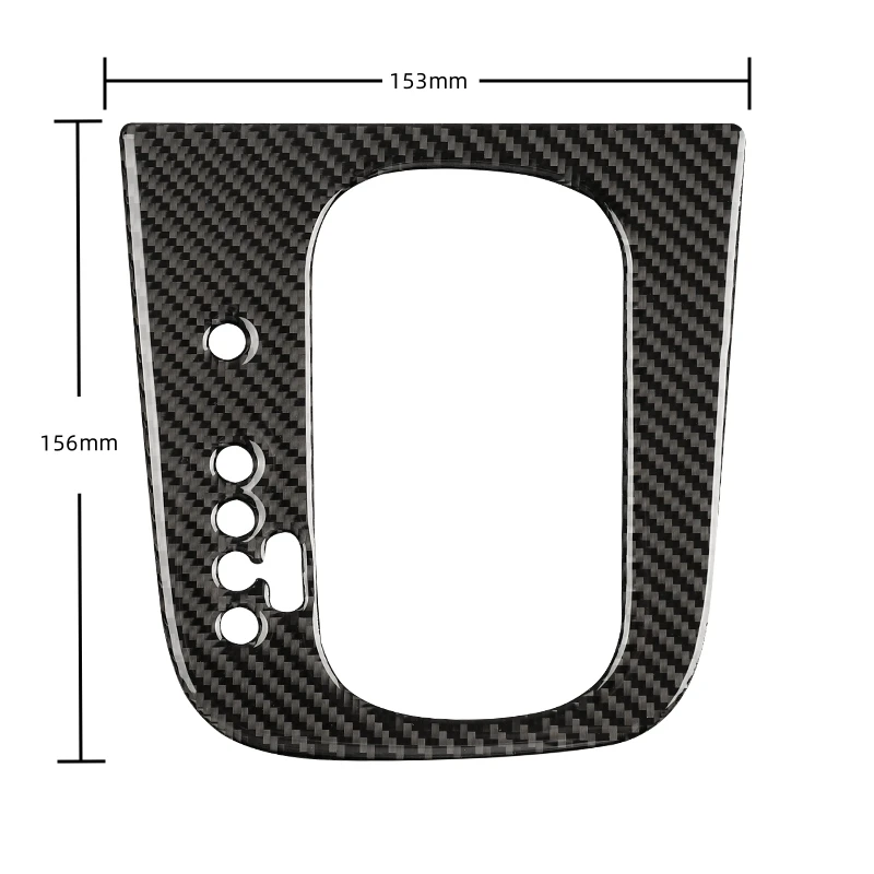 For Volkswagen Golf 6 Gti R MK6 2008-2012 Carbon Fiber Interior Auto Gear Shift Panel Cover Frame Trim Sticker Car Accessories