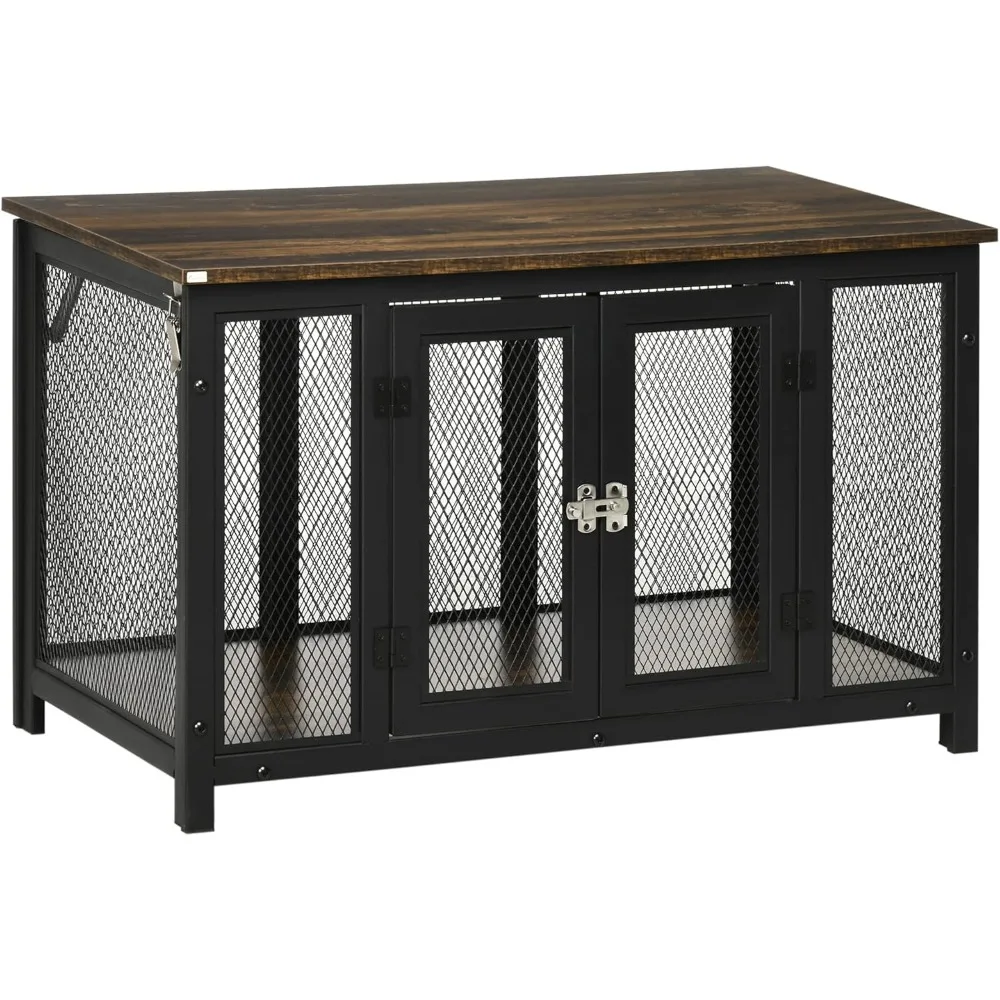 

Furniture Style Dog Crate with Openable Top, Big Dog Crate End Table, Puppy Crate for Small Dogs Indoor, Spacious Interior, Pet