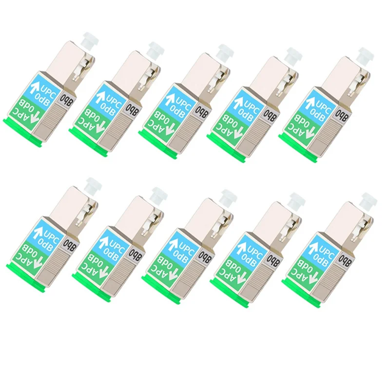 10Pcs SC/UPC To SC/APC Fiber Optic Adapter Male To Female Connector For OPM OLS OTDR VFL Singlemode Optical Coupling