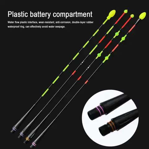 Fishing Floats Drift Tail Electronic Gravity Induction Drift Tail LED Night Light Luminous High Quality Fiber DIY Antenna Bobber