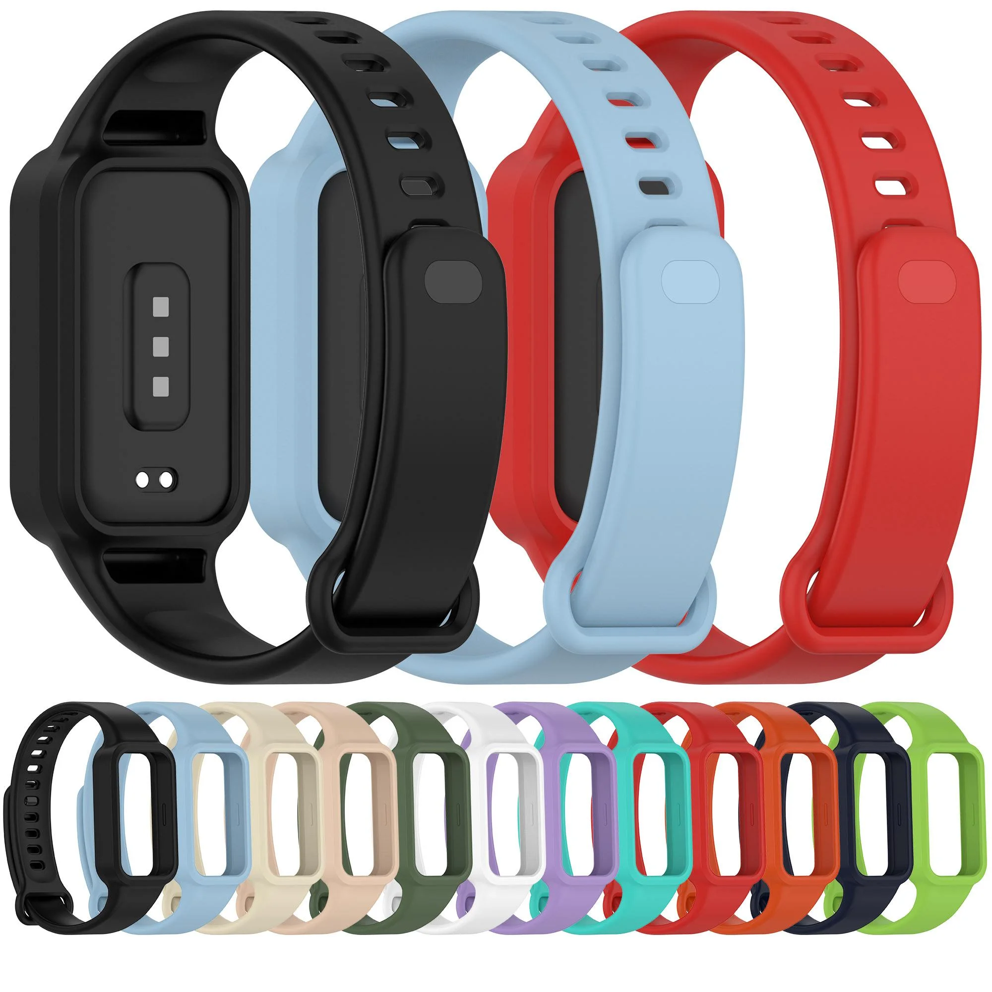 Silicone strap For xiaomi Smart band 9 active strap smart watches accessories Bracelet For Redmi Band 3 strap xiaomi watch cover