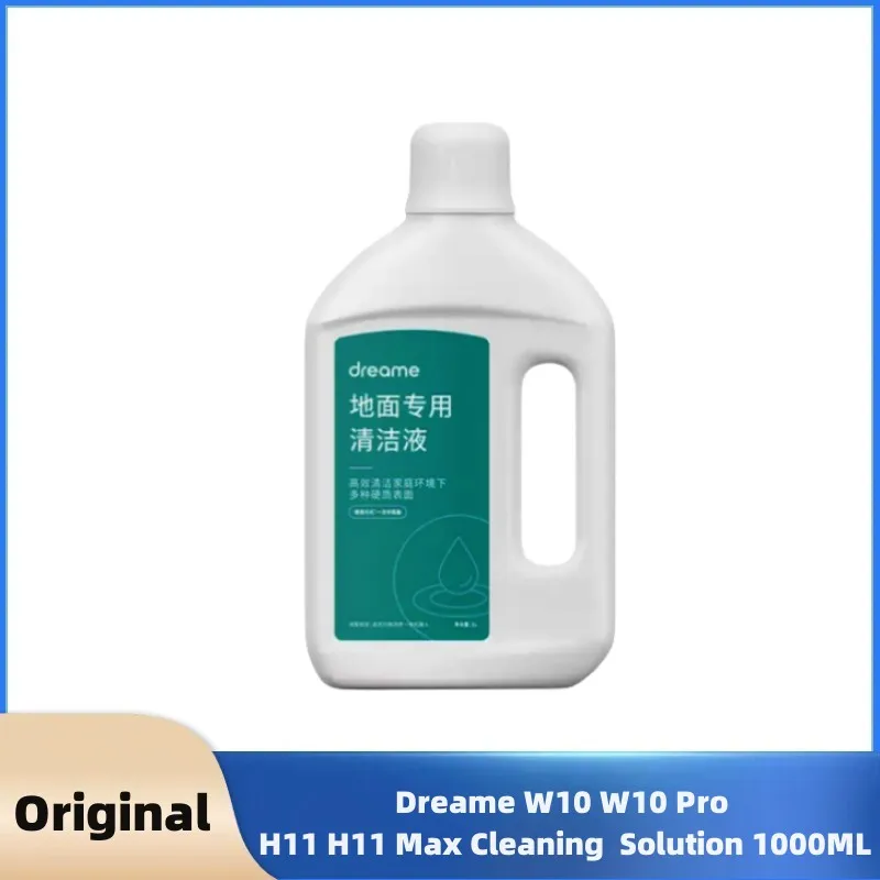 Original Floor Cleaning Solution For Dreame W10 W10 Pro H11 H11 Max  Vacuum Cleaner Spare Parts Cleaning Fluid 1000ML