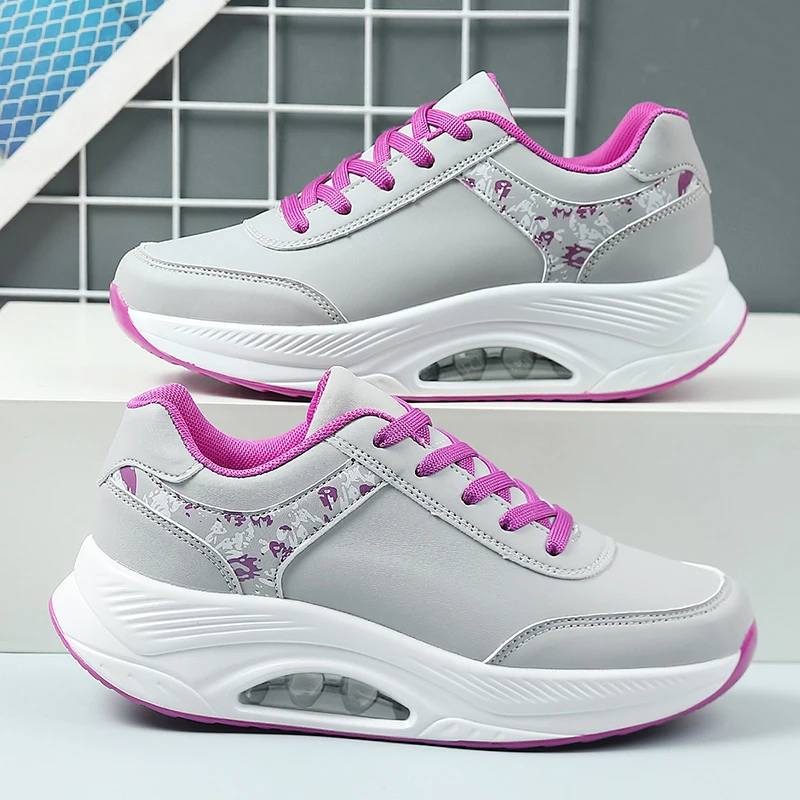 

Women's Autumn & Winter Leather Cushioned Soft-Sole Shoes - Lightweight, Non-Slip, Wear-Resistant Casual & Sneakers