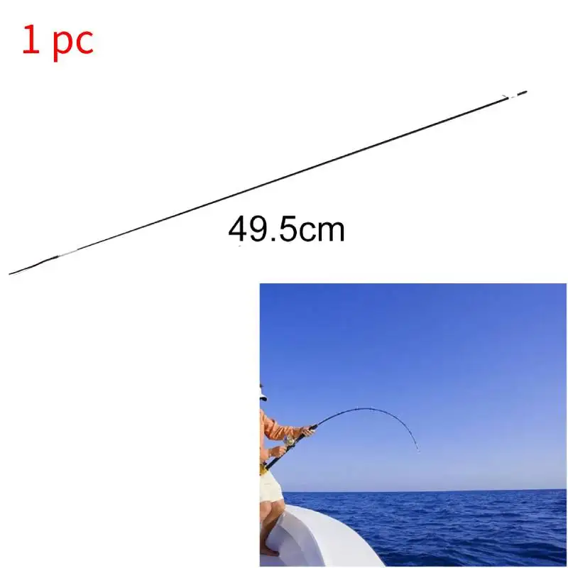 2024 Durable Fishing Rod Spare tips Solid and hollow carbon 45cm 1 interval Fishing rod  rod Accessories
