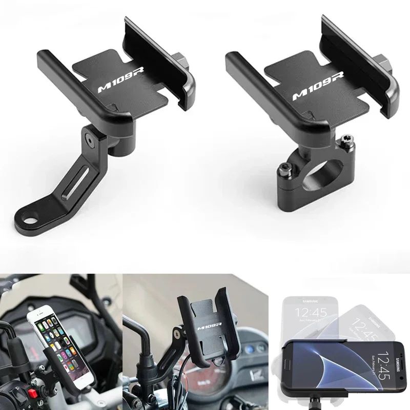 

For Suzuki M109R Boulevard M109R M 109R 109 R Accessories Motorcycle Handlebar Mobile Phone Holder GPS Stand Bracket