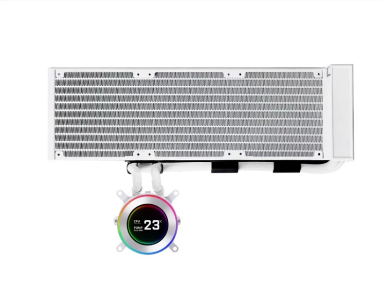 2nd generation integrated water-cooled radiator, fanless version, white 360 cold row