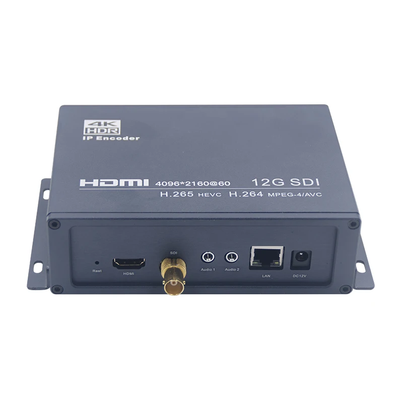 

Кодер для потоковой передачи видео UHD H265 4K60 HDMI 12G-SDI по IP