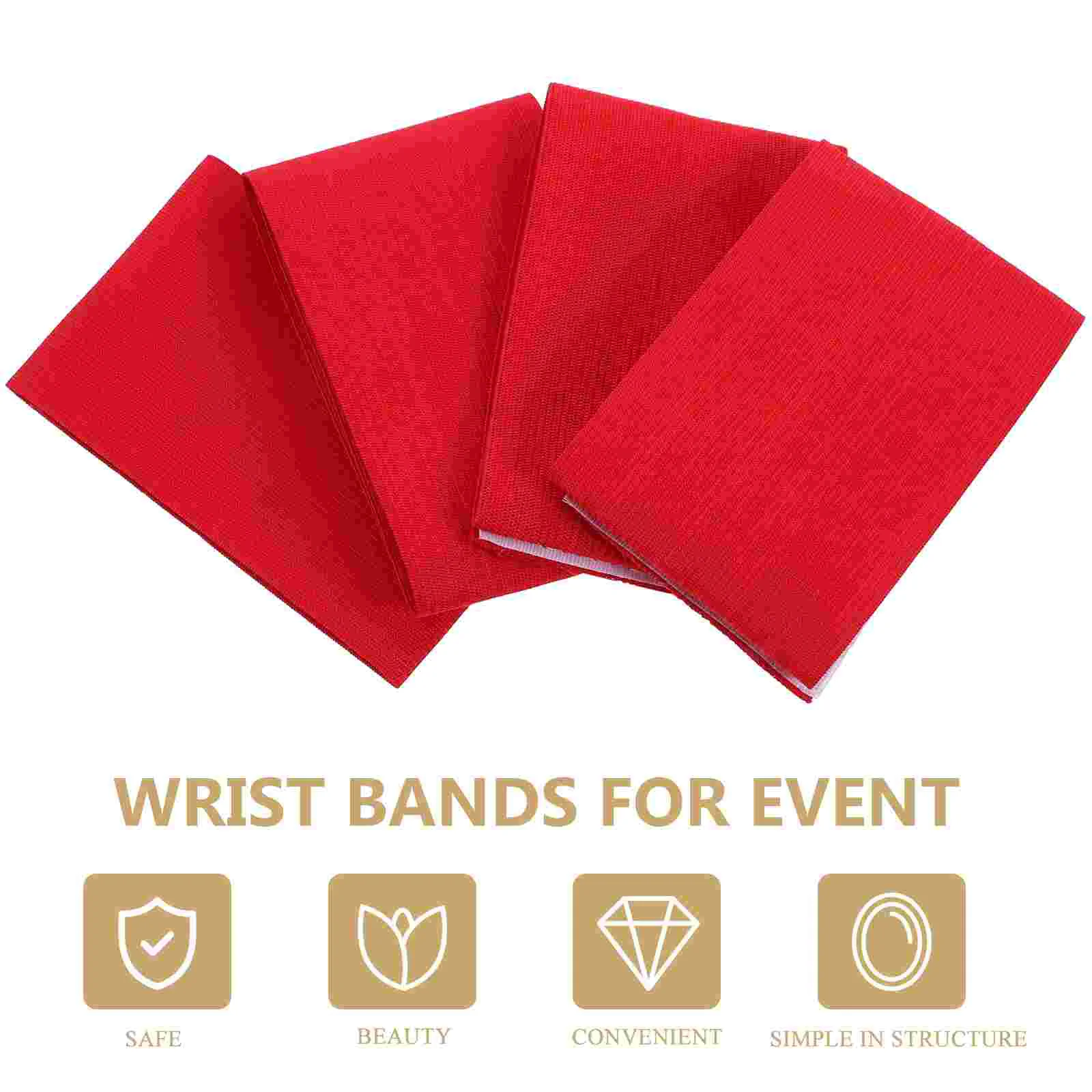 4 Pcs Armband Event Bands Red Flag Football Flags Wrist for Belts Kids Youth Sleeves Boys Bracelets