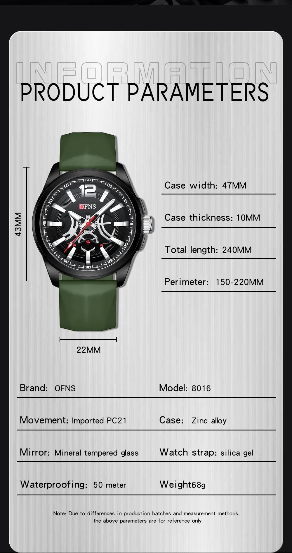 OFNS-ساعة كوارتز كلاسيكية للرجال ، ساعة توهج مقاومة للماء ، عصرية وبسيطة ، من أفضل العلامات التجارية ، من من من من من ماركة