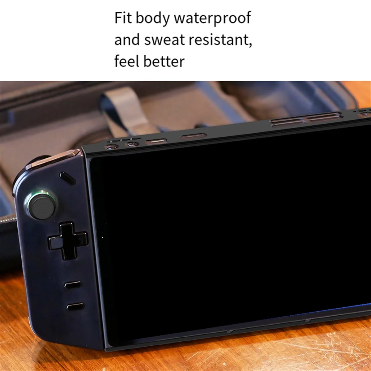 AU32-Protective Case dla Lenovo Legion GO Game Console Shell Sleeve with Rocker Cap Akcesoria do konsoli do gier Czarny