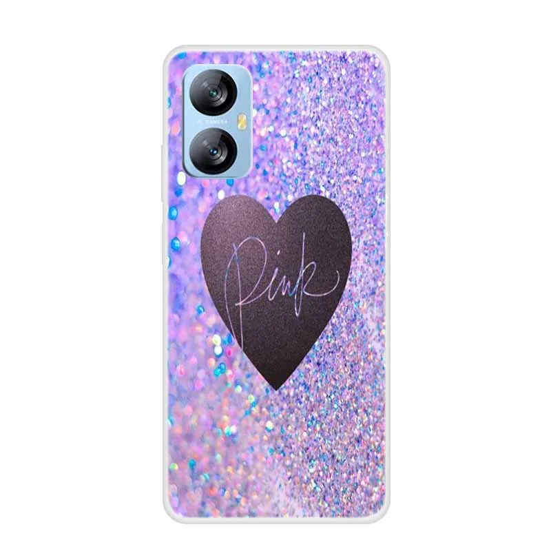 Soft Silicone Phone Case for Blackview A70 Transparent Clear TPU Capa BlackviewA70 Coque Pink Color Lovely Cute Funda Shield