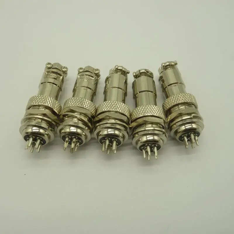 10pcs 12M metal connector GX12-5 core female plug, aviation plug can be used as wiring harness Electronic Accessories & Supplies