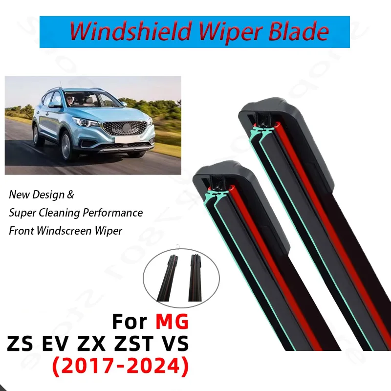 

For MG ZS EV ZX ZST VS 2017-2024 24"+14" Front Windshield Wiper Blades Brushes Cutter Accessories 2019- 2022