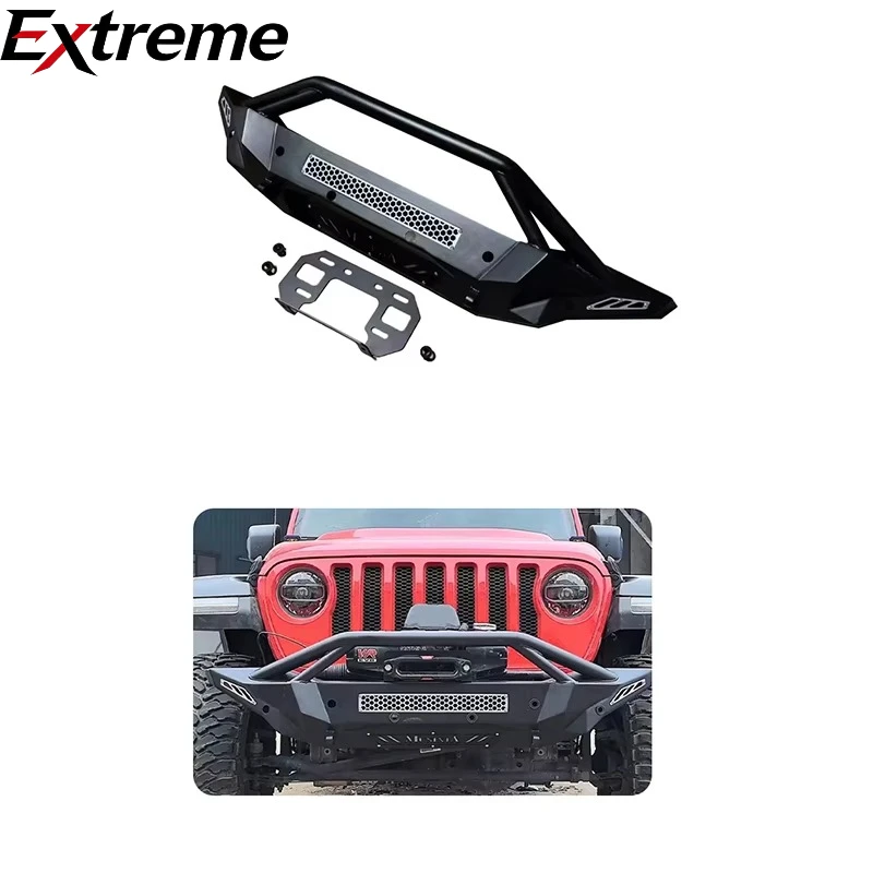 

4x4 Pickup Exterior Accessories Steel Bull Bar Front Bumper for Jeep Wrangler JK JL 2007-2024