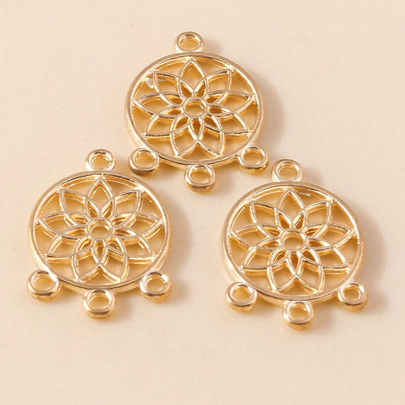 Leslie 30 Stück 13*18mm Charms Native Traumfänger-Verbinder-Anhänger für DIY Handgemachte Vintage-Schmuckherstellung Zubehör – Detail 5