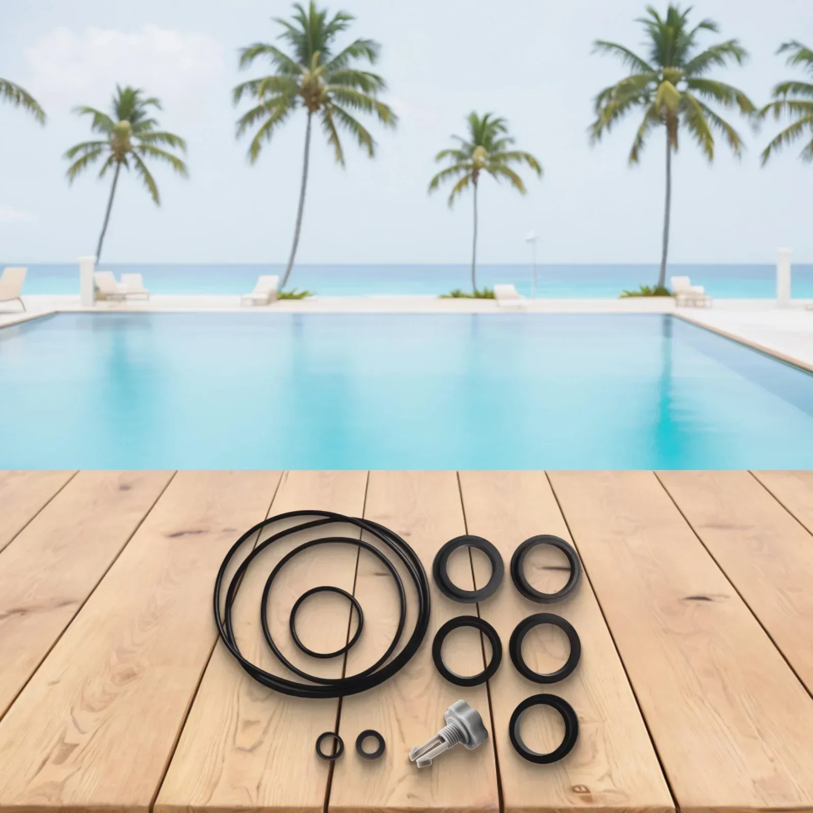 

Air Release Valve with O Rings Seal Gasket Repair Set for Intex Sand Filter Pumps Enhance Pool Filtration System