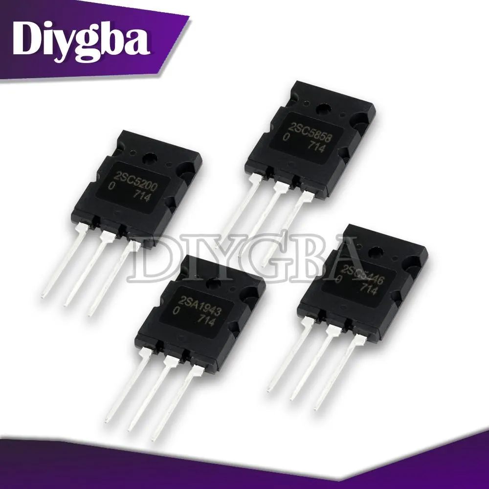 5PCS 2SC5200 TO-3P C5200 TO-3PL 5200 2SA1943 A1943 2SC5858 C5858 2SC5446 C5446