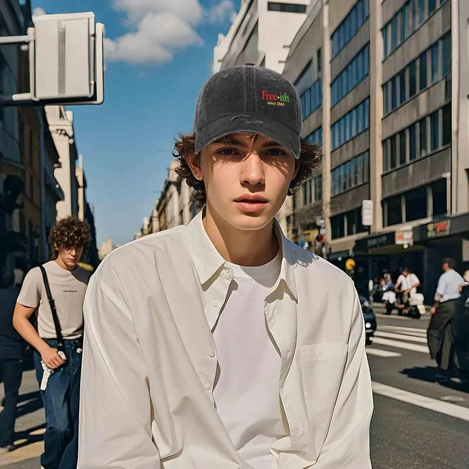 قبعة Black FreeIsh منذ عام 1865 Juneteenth للرجال عصرية مغسولة