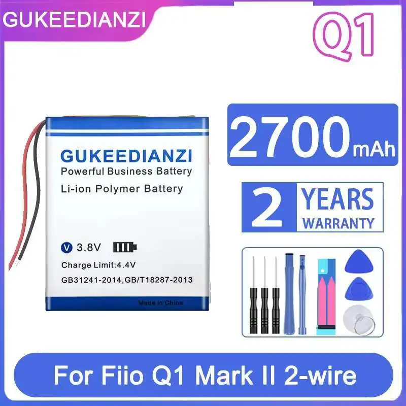 

High-Performance 2700mAh Audio Device Battery for Fiio Q1 Mark II 2-wire, Q1