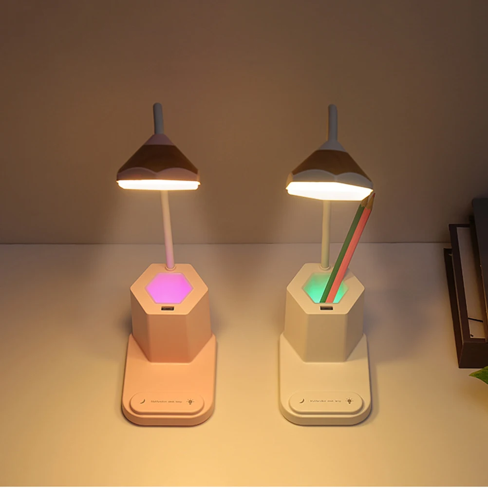 

Touch Reading Lamp Charging Table Desk Lamps Pen Container Desktop Eye Protection