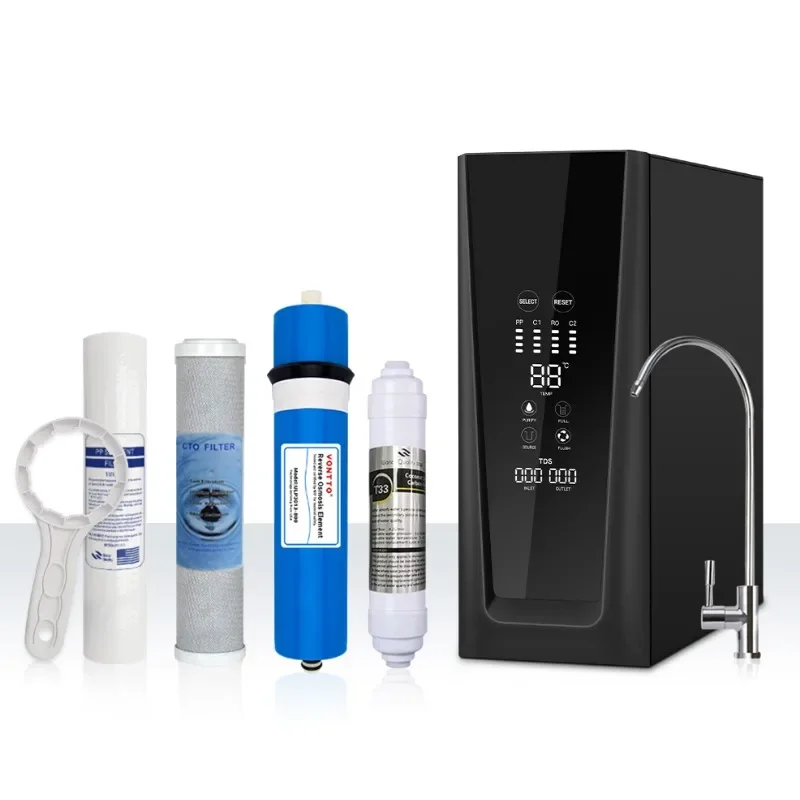 

Water filter 4 stage portable domestic drinking water purifier for home reverse osmosis water