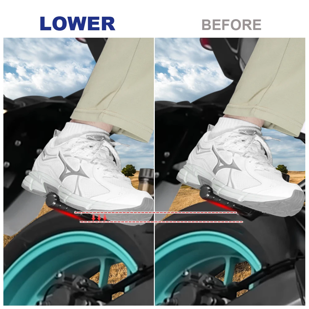 Motorcycle Fit For Yamaha MT-09 / SP 2021-2025 Tracer 9 GT 2021 2022 2023 2024 Passenger FootRest Foot Peg Lowering Brackets Kit