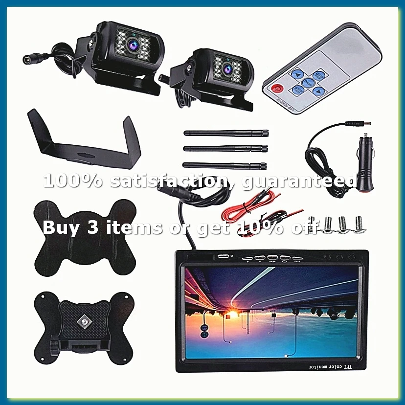 ●Wireless Monitor Waterproof Vehicle Backup Camera Kit TFT LCD Monitor