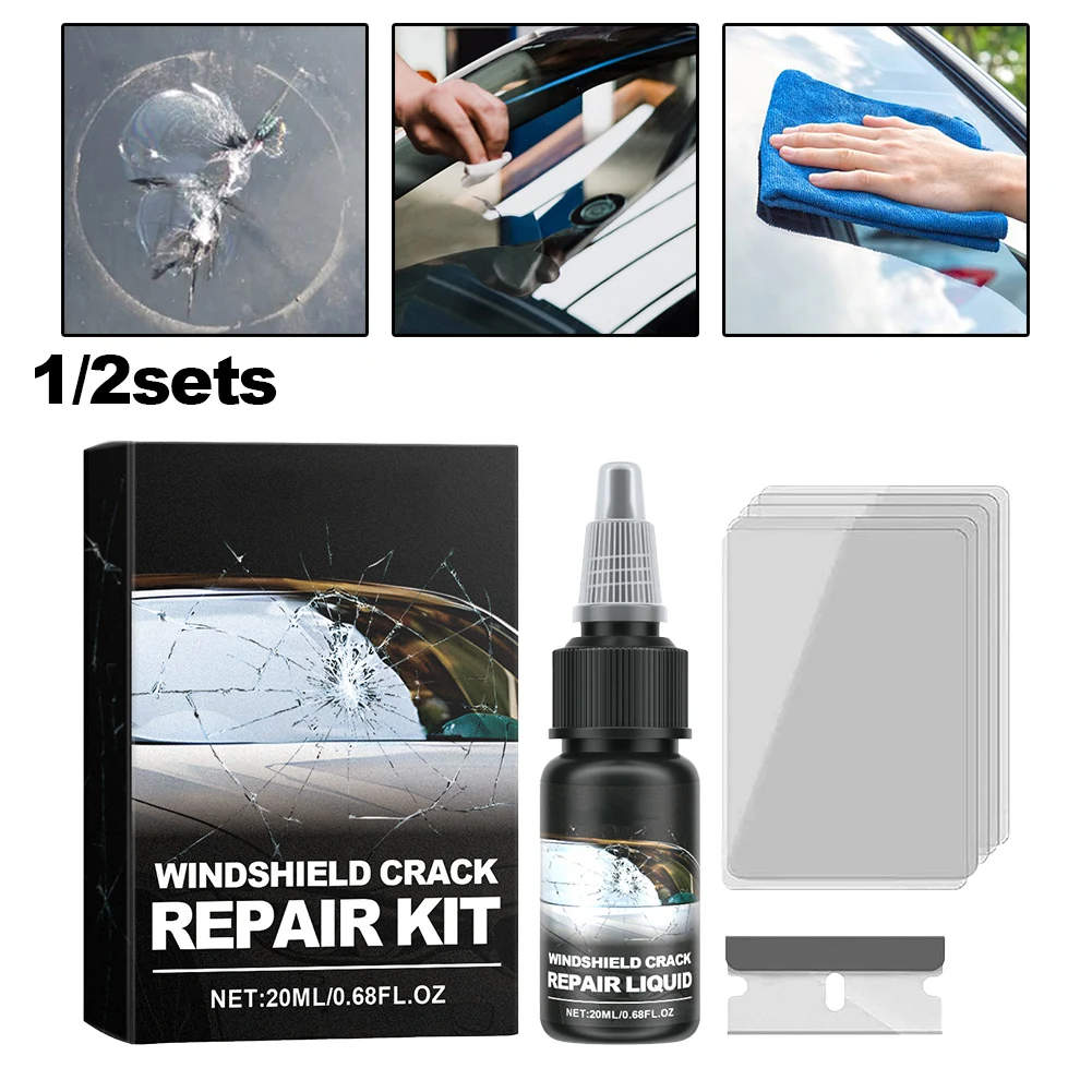 DIY Car Windshield Cracked Repair Tool Upgrade Auto Glass Repair Fluid Auto Window Scratch Crack Restore Car Accessories